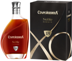 Коньяк Старейшина 18 лет в подарочной упаковке, 0.5л