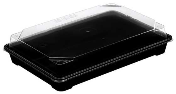 METRO PROFESSIONAL Контейнер для суши с крышкой 10шт, 224 x 154 x 26мм