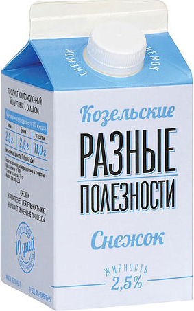 Снежок Козельское молоко 2.5%, 450г