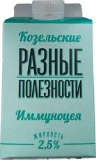 Продукт кисломолочный Козельский МЗ Иммуноцея с экстрактом шиповника 2.5%, 450г