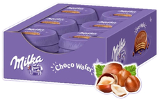 Вафли Milka Choco Wafer с ореховой начинкой, 30г x 30 шт