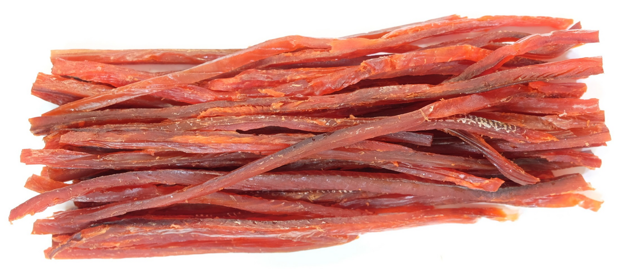 Горбуша палочки из филе вяленая