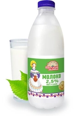 Молоко Вятская дымка ГОСТ пастеризованное 2.5%, 900мл