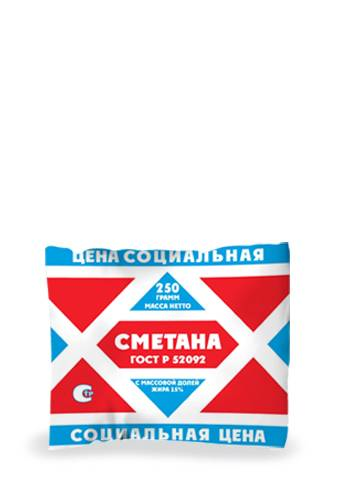 Сметана ВЯТСКАЯ ДЫМКА 15% ГОСТ, 250г купить с доставкой на дом, цены в ...