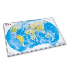 Мат настольный Attache Карта мира, 38 х 59см