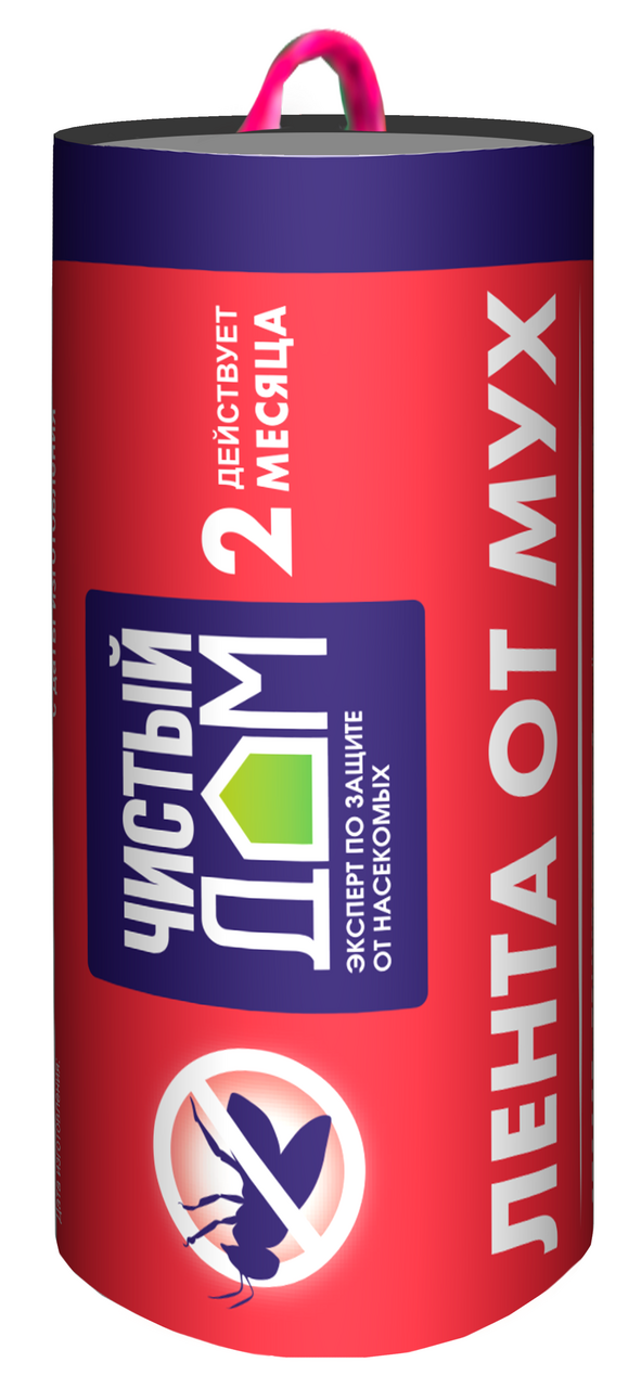 Лента липкая Чистый Дом от мух