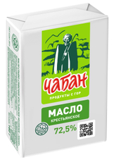 Масло сливочное Чабан Халяль Крестьянское 72.5%, 160г