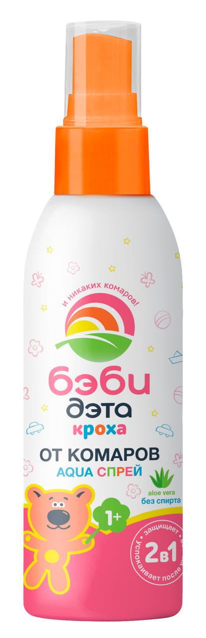 Спрей-репеллент для детей Дэта Бэби Аква от комаров 1+, 100мл