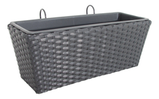 Tarrington House Балконный ящик с поддоном искусственный ротанг, 52 х 21 х 25см