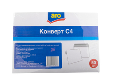 aro Конверты C4 декстрин белый 22.9 х 32.4см, 50шт