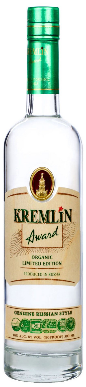 Изображение товара Водка Kremlin Award Limiter Edition Органик, 0.5л