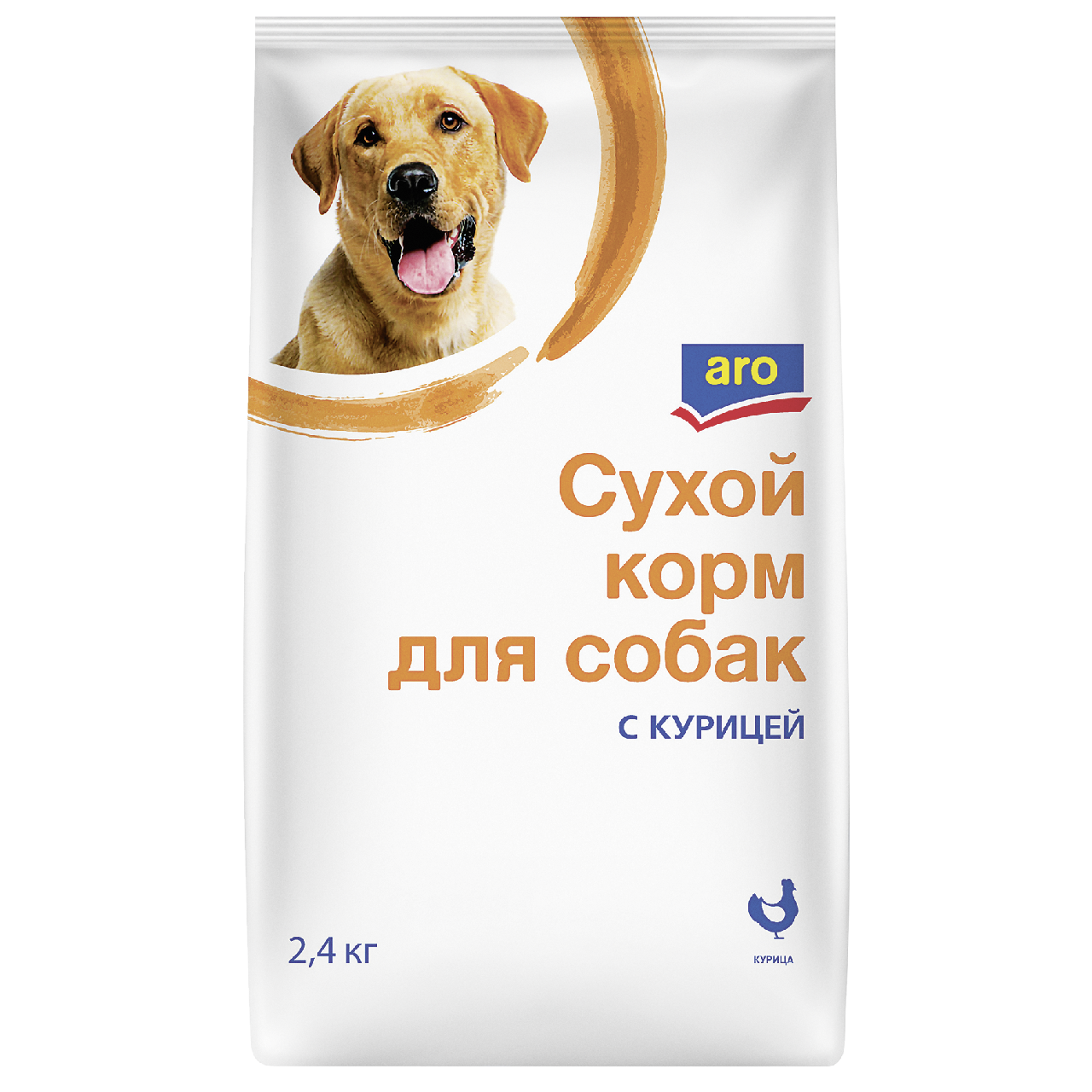Изображение товара aro Корм сухой для собак с курицей, 2.4кг