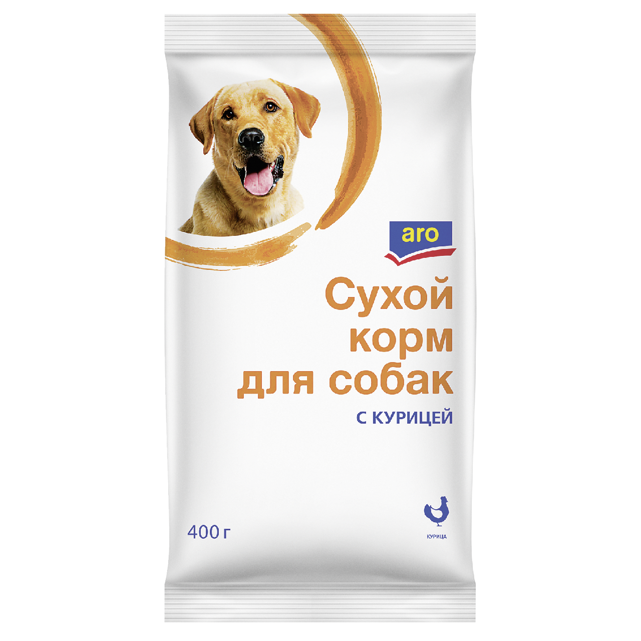 Изображение товара aro Корм сухой для собак с курицей, 400г