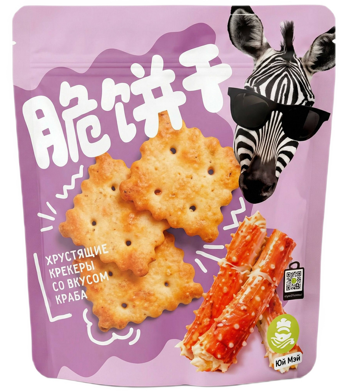 Крекеры Юй Мэй краб, 80г