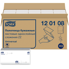 Бумажные полотенца Tork Universal H3 сложения ZZ листовые 1 слой, 250шт x 5 упаковок