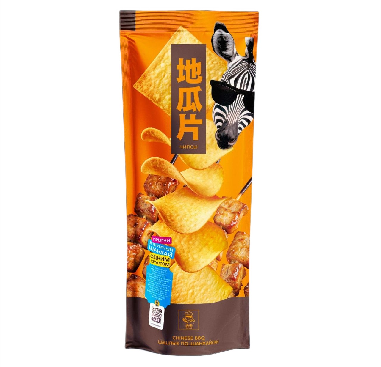 Чипсы Юй Мэй барбекю в соевом соусе по-шанхайски, 90г