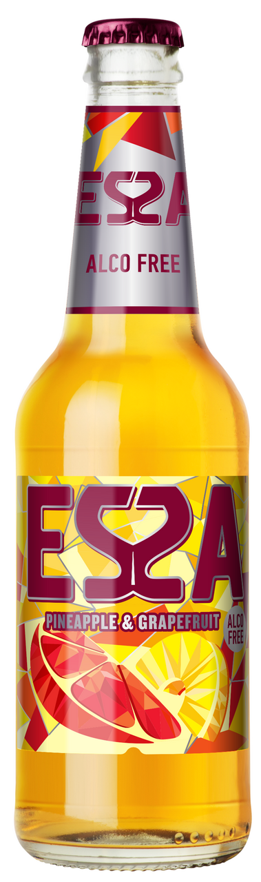 Изображение товара Напиток пивной Essa ананас и грейпфрут безалкогольный, 0.4л