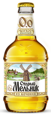 Пиво Старый Мельник Из бочонка мягкое безалкогольное, 0.45л