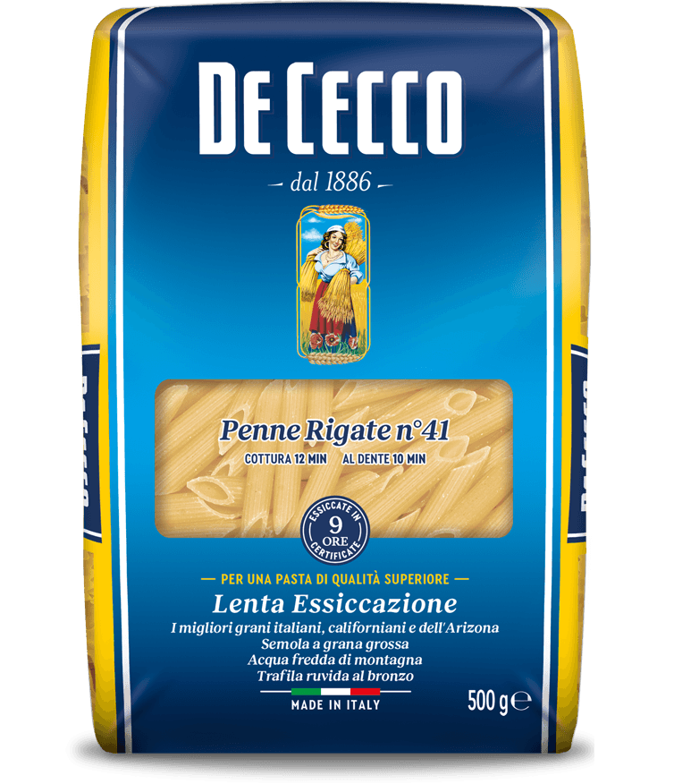 Макароны перья De Cecco Penne Rigate №41 рифленые, 1кг