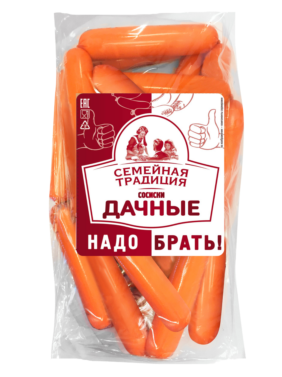 Сосиски Тавр Дачные, ~3кг купить с доставкой на дом, цены в интернет ...