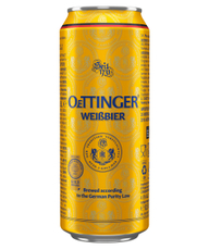 Пиво Oettinger Weiss пшеничное светлое нефильтрованное, 0.5л