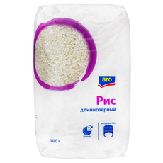 aro Крупа рис длиннозерный, 900г