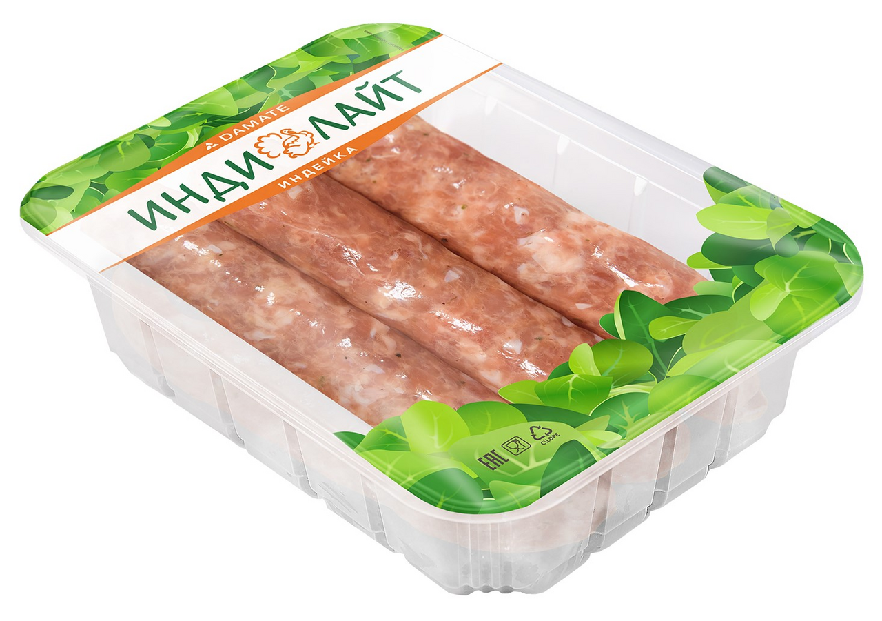 Купаты Индилайт Два мяса индейка и говядина охлажденные, 350г