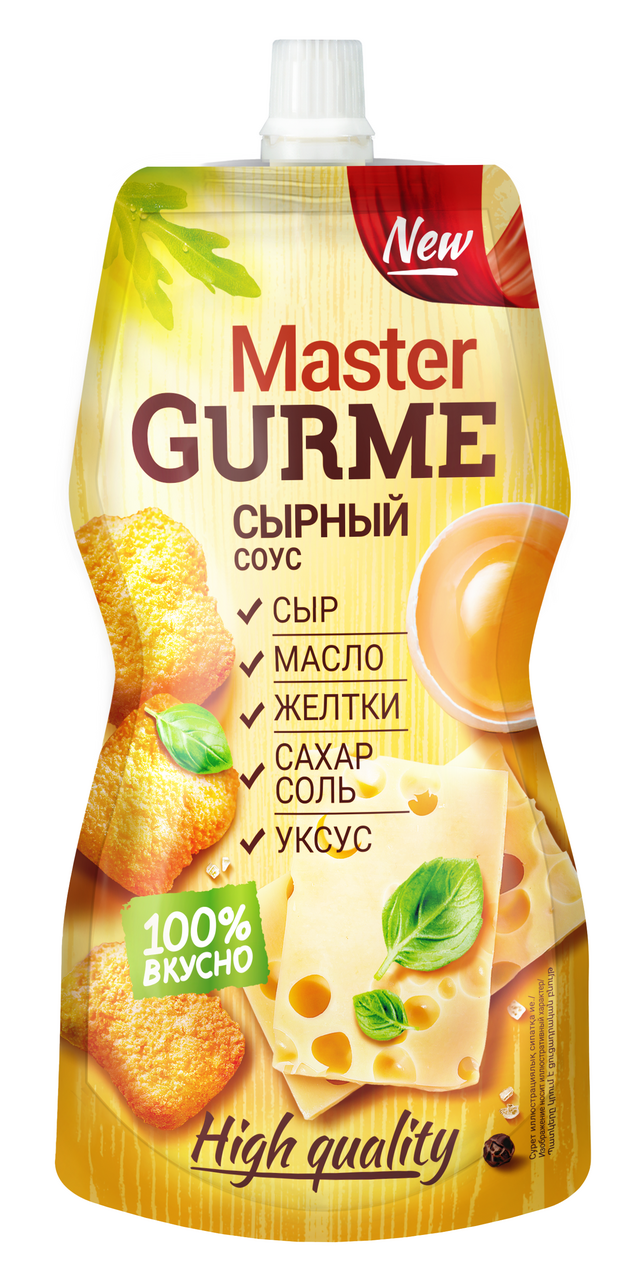 Соус Master Gurme сырный 35%, 197г