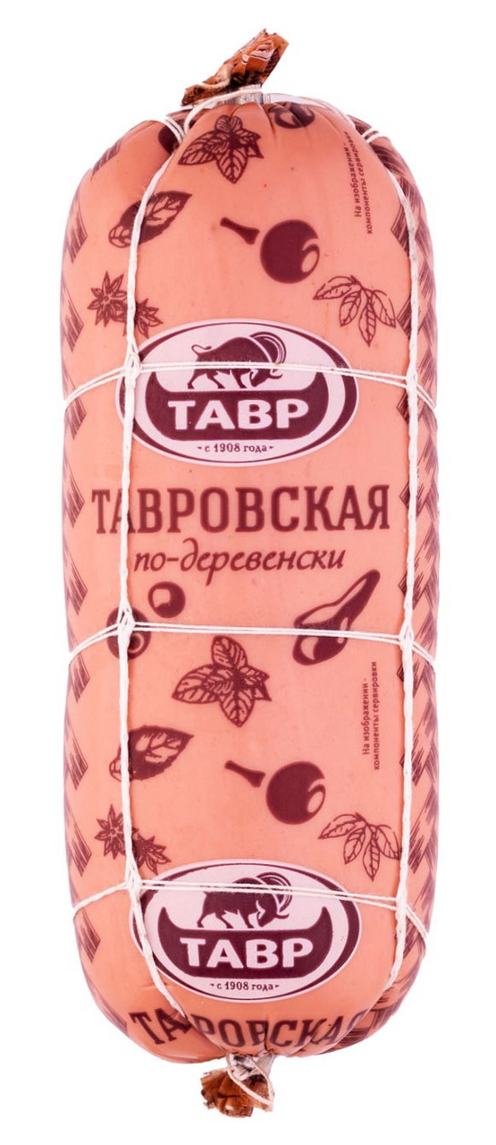 Колбаса из мяса птицы Тавр Тавровская по-деревенски, 700г