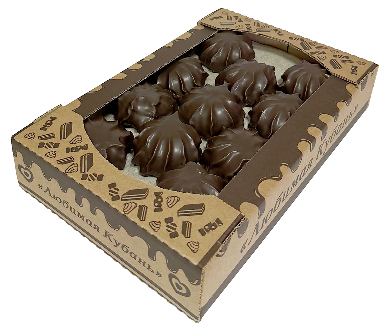 Зефир Любимая Кубань Классический в шоколаде, 1кг