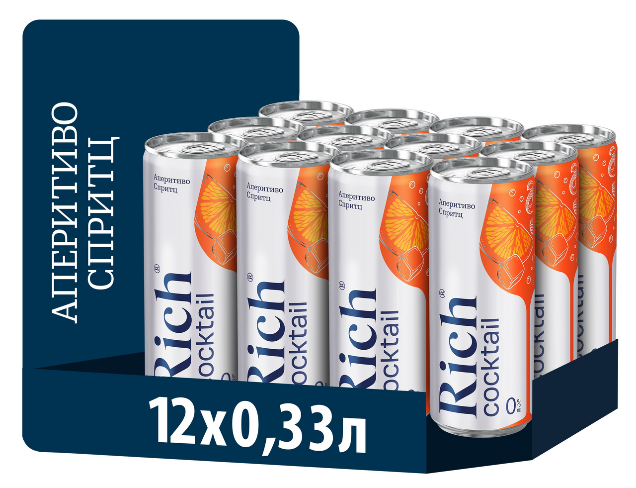 Напиток Rich Аперитиво Спритц газированный, 330мл x 12 шт