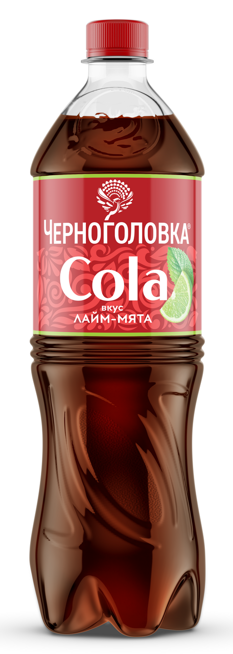 Напиток Черноголовка Кола лайм и мята, 1л