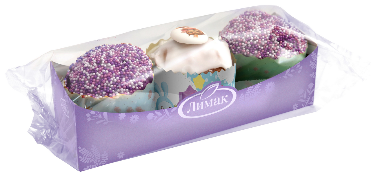 Куличи Праздничные Лимак (80г x 3шт), 240г
