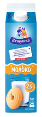 Молоко Вятушка пастеризованное 2.5%, 1л