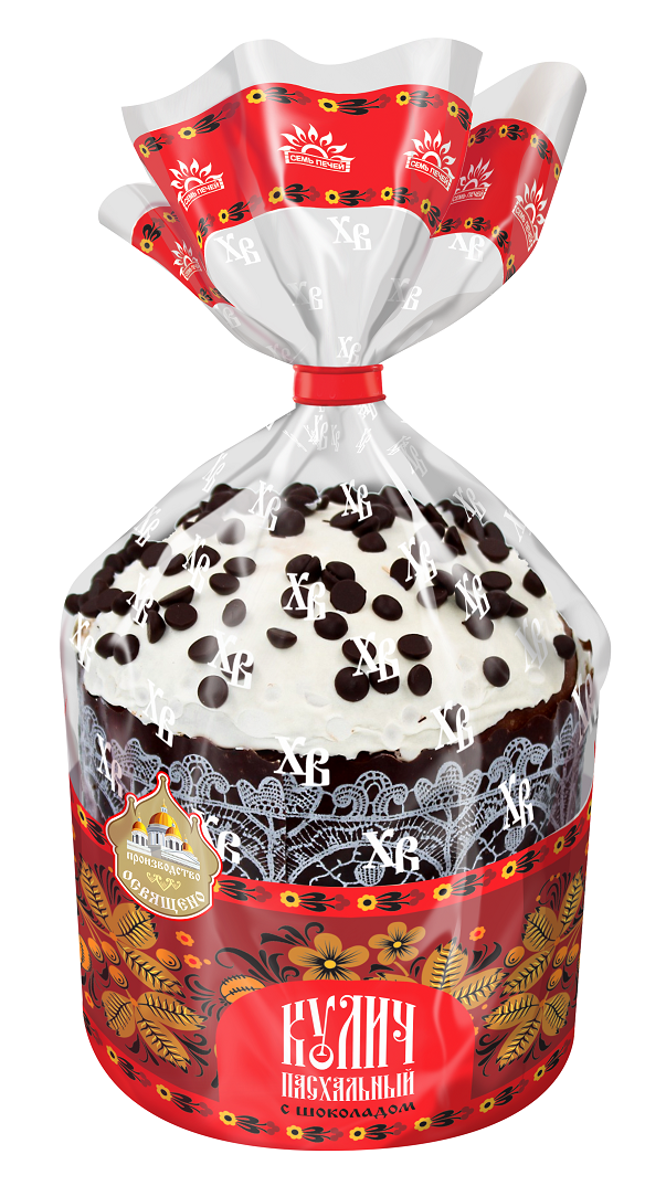 Кулич Пасхальный Семь Печей с шоколадом, 300г