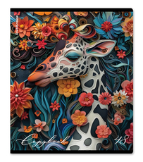 ТЕТРАДЬ FLOWER ANIMALS А5 48Л КЛЕТКА ERICHKRAUSE