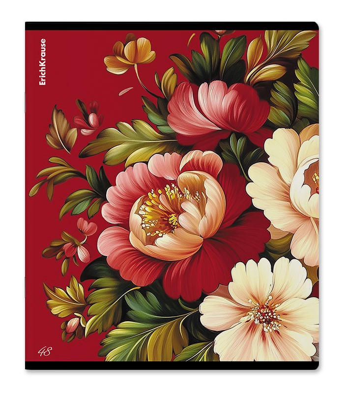 ТЕТРАДЬ FOLK MOTIVES A5 48Л КЛЕТКА ERICHKRAUSE