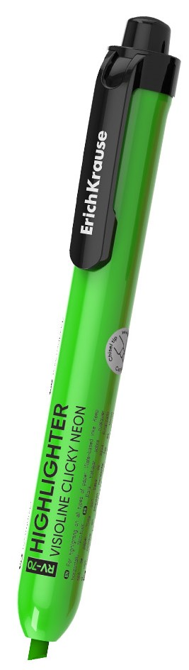 ТЕКСТОВЫДЕЛИТЕЛЬ АВТОМАТ RV-70 CLICKY NEON ERICHKRAUSE