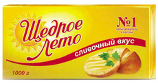 Маргарин Щедрое лето Сливочный вкус 72%, 1кг