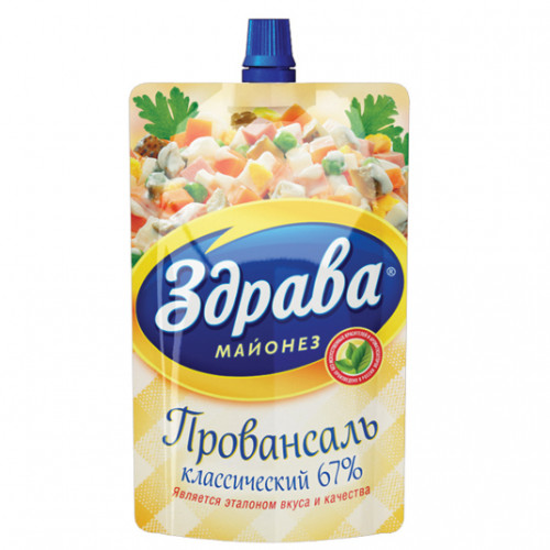 Майонез Здрава Провансаль классический 67%, 700г