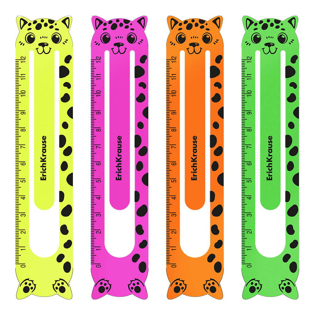 ЗАКЛАДКИ ПЛАСТИК MATT NEON 4ШТ ERICHKRAUSE