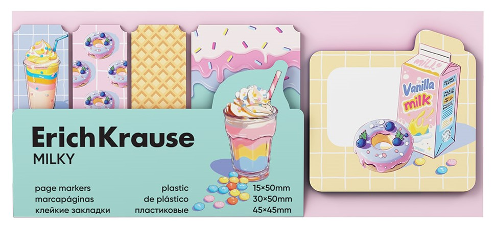 ЗАКЛАДКИ КЛЕЙКИЕ 15Х50ММ 30Х50ММ 45Х45ММ 100Л ERICHKRAUSE