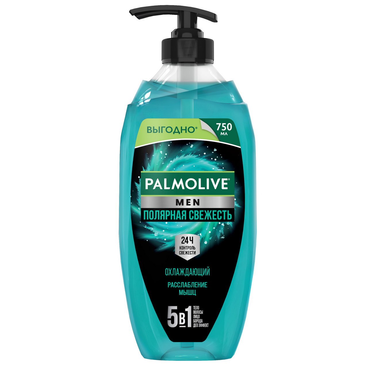 Изображение товара Гель для душа Palmolive Men Полярная свежесть 5в1, 750мл