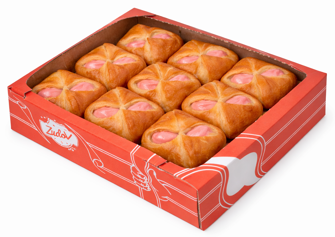 Печенье Zudov Конвертик клубничный смузи, 400г