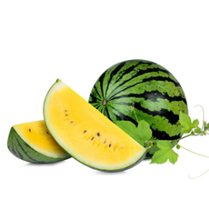 Арбуз желтый с косточками