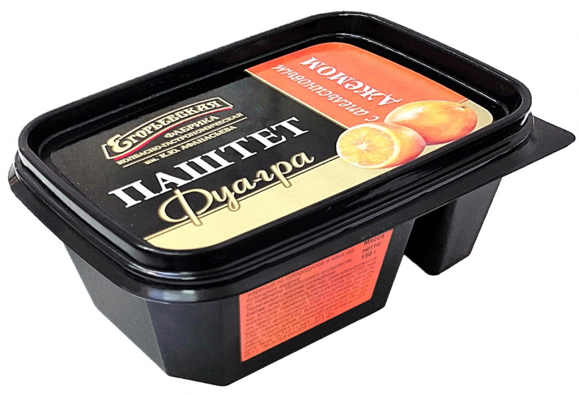 Паштет Егорьевская КГФ Фу-гра апельсиновый джем, 150г