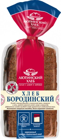 Хлеб Аютинский хлеб Бородинский ржано-пшеничный в нарезке, 680г