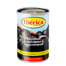 Маслины Iberica Крупные с косточкой, 360г