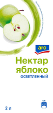 aro Нектар яблочный осветленный, 2л
