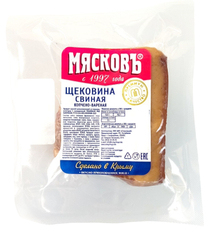 Щековина свиная Мясковъ копчено-вареная, ~300г